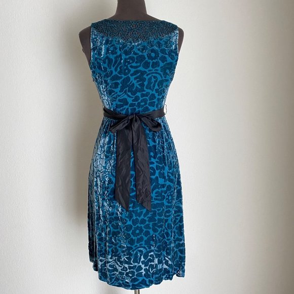 Anthropologie Moulinette Soeurs sz 0 Anthro silk vintage inspired sleeveless V n - Picture 6 of 10